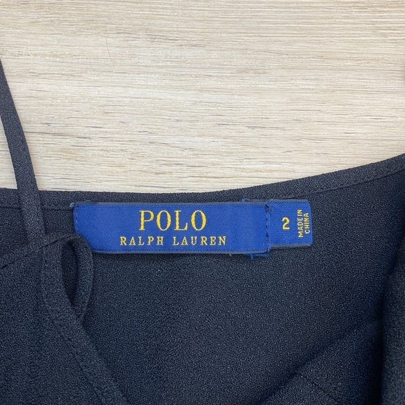 Polo Ralph Lauren Brigitte Jumpsuit Solid Black Minimalist Dressy Sleeveless - Picture 11 of 15